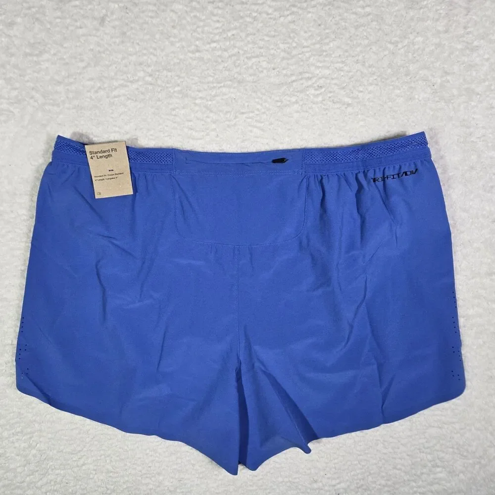 $90 Nike Running Shorts Dri-FIT ADV AeroSwift 4'' Blue FN3352-411 Mens XL Lined